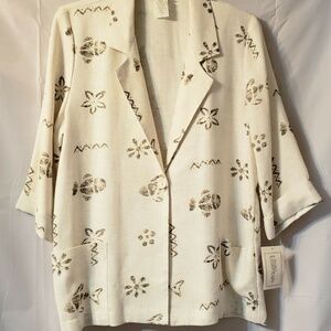 Modern Essentials Vintage Boxy Blazer Medium Fish